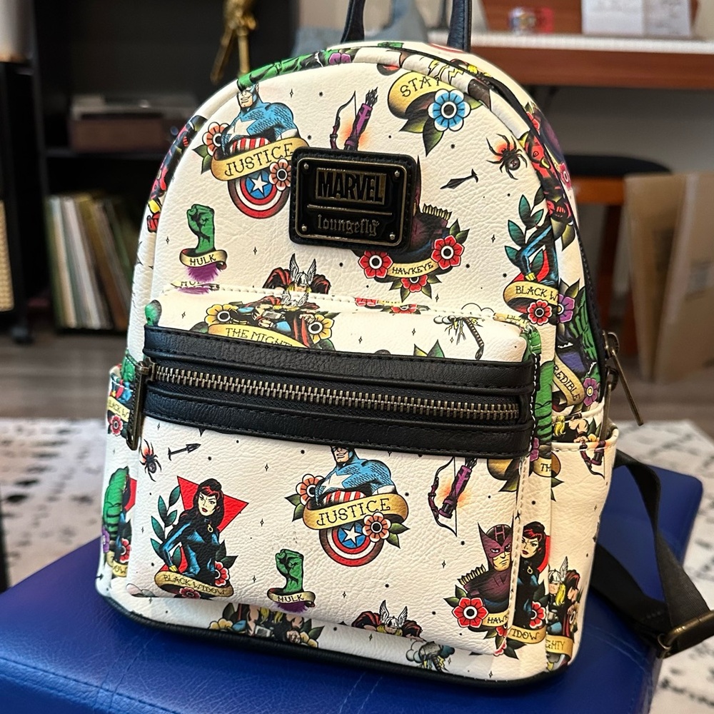 Marvel Flash Tattoo Comic Loungefly Mini Backpack Avengers